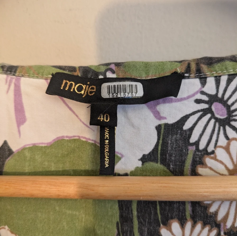 Maje Rafleur Floral Mini Dress Size 40 - Picture 4 of 7